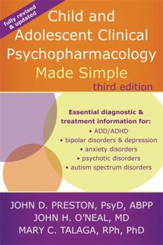 Paperback Child and Adolescent Clinical Psychopharmacology Made Simple Book