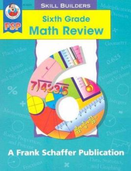 Paperback Sixth Grade Math Review Book