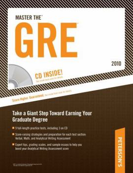 Paperback Master The GRE - 2010: CD-ROM Inside; Take the First Step Toward Earning Your Graduate Degree Book