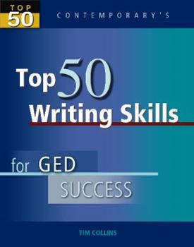 Paperback Top 50 Writing Skills for GED Success, Student Text Only Book