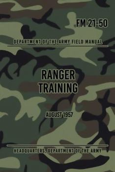 Paperback FM 21-50 Ranger Training: August 1957 Book