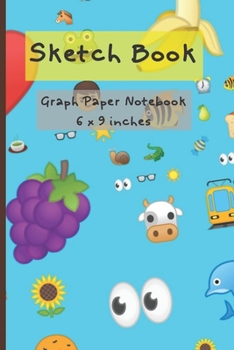 Sketch Book: Graph Paper Notebook (Kids and fruits)