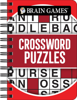 Spiral-bound Brain Games - To Go - Crossword Puzzles (Red - Circle Cover) Book