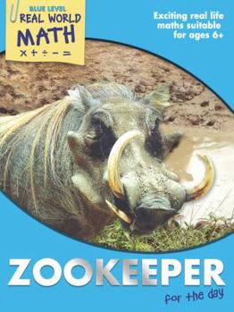 Paperback Real World Math Blue Level: Zookeeper for the Day Book