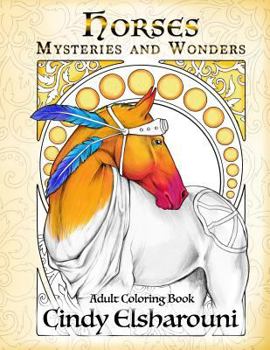 Paperback Horses: Mysteries and Wonders: Adult Coloring Book