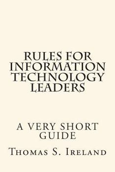Paperback Rules for Information Technology Leaders Book