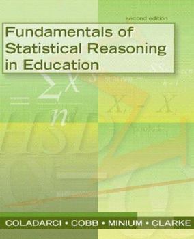 Paperback Fundamentals of Statistical Reasoning in Education [With CDROM] Book