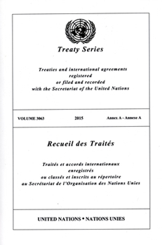 Paperback Treaty Series 3063 Book