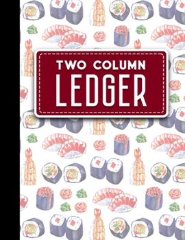 Paperback Two Column Ledger: Accounting Bookkeeping Notebook, Accounting Record Keeping Books, Ledger Paper Pad, 8.5" x 11", 100 pages Book