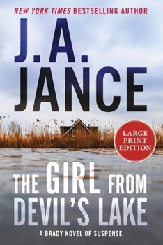 Paperback The Girl from Devil's Lake: A Brady Novel of Suspense [Large Print] Book
