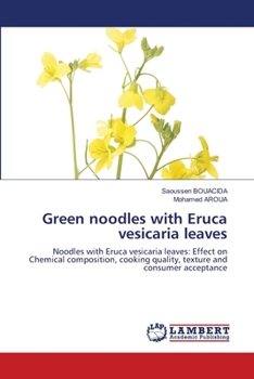 Paperback Green noodles with Eruca vesicaria leaves Book