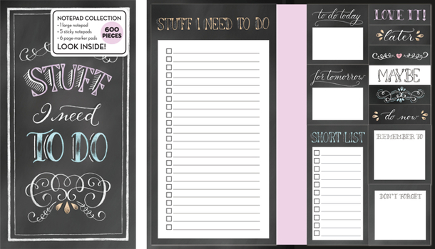 Misc. Book of Sticky Notes: Stuff I Need to Do (Chalkboard) Book