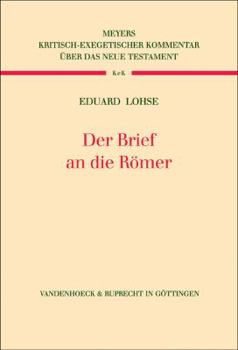 Hardcover Der Brief an Die Romer [German] Book