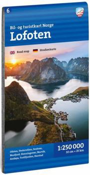 Map Lofoten Car and tourist map Book