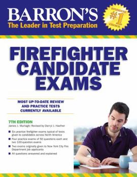 Paperback Barron's Firefighter Candidate Exams Book