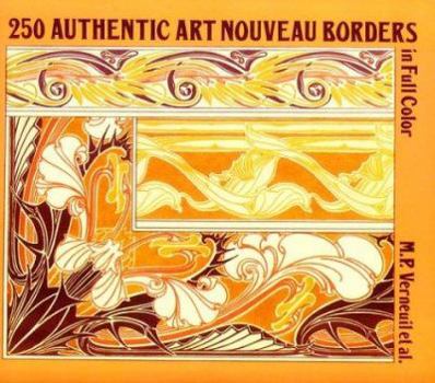 Paperback 250 Authentic Art Nouveau Borders in Full Color Book