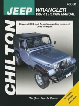 Paperback Chilton Total Car Care Jeep Wrangler 1987-2017 Repair Manual (Chilton's Total Care) Chilton Book