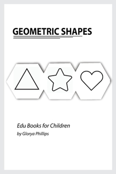 Paperback Geometric Shapes: Montessori geometric shapes book, bits of intelligence for baby and toddler, children's book, learning resources. Book