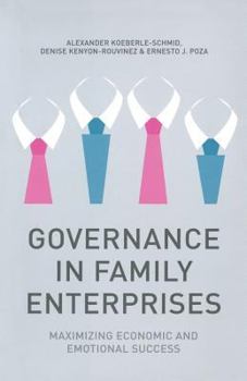 Paperback Governance in Family Enterprises: Maximising Economic and Emotional Success Book
