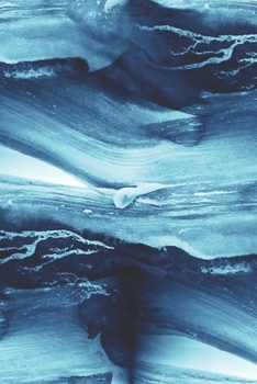 Paperback Morning routine notebook: with blue waves abstract Book