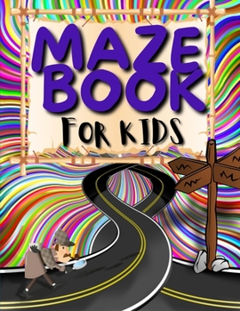 Paperback Maze Puzzles For Kids: Stimulating Mazes Book for Kids with Funny Animals. Maze Activity Book For Boys And Girls. Book