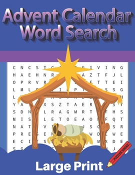 Paperback Puzzler Squad Advent Calendar Word Search Large Print: Christmas Advent calendar with 24 days of puzzles, 4 Sundays of Advent word searches and 20 mor [Large Print] Book