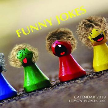 Paperback Funny Jokes Calendar 2019: 16 Month Calendar Book