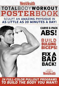 Paperback Men's Health Total Body Workout Poster Book