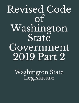 Paperback Revised Code of Washington State Government 2019 Part 2 Book