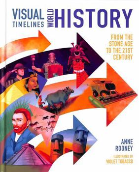 Hardcover Visual Timelines: World History: From the Stone Age to the 21st Century Book