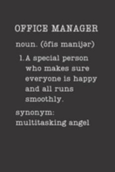 Office Manager: Funny Coworker Office Gifts - Small Lined Journal or Notebook (Card Alternative) (Definition, Humor)