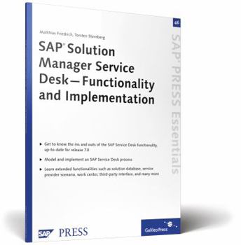 Paperback SAP Solution Manager Service Desk: Functionality and Implementation Book