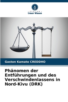 Paperback Phänomen der Entführungen und des Verschwindenlassens in Nord-Kivu (DRK) [German] Book