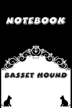 Paperback Basset Hound Notebook: Black and White notebook, Decorative Journal for Basset Hound Lover: Notebook /Journal Gift, Black and White,100 pages Book