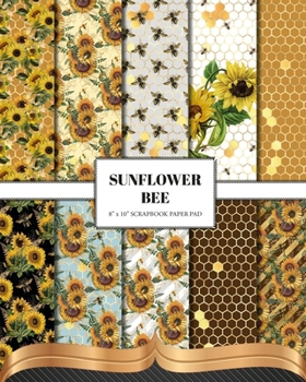 Paperback Sunflower Bee Scrapbook Paper Book