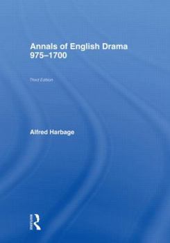 Paperback The Annals of English Drama 975-1700 Book