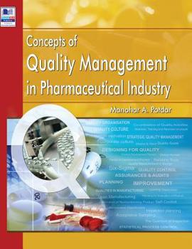 Hardcover Concepts of Quality Management in Pharmaceutical Industry Book