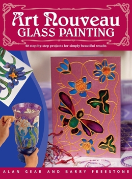 Hardcover Art Nouveau Glass Painting Made Easy Book