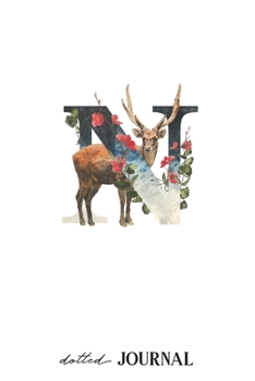 Dotted Journal: Letter N Monogram - Dotted Grid Journals & Notebook 120 pages, Writing Book, Small gift for friends or family - Floral Design (6x9)