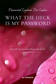 Paperback What the Heck Is My Password: An alphabetically organized pocket size premium password logbook matching your aesthetic sense. It has table of conten Book