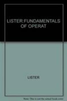 Paperback Lister: Fundamentals of Operat Book