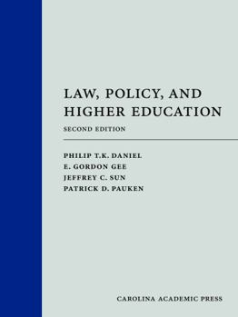 Hardcover Law, Policy, and Higher Education Book