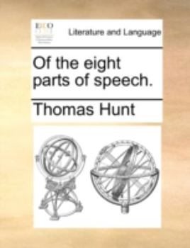 Paperback Of the Eight Parts of Speech. Book