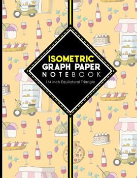 Paperback Isometric Graph Paper Notebook: 1/4 Inch Equilateral Triangle: Isometric Drawing Pad, Isometric Grid Pad, Isometric Paper, Cute Rome Cover, 8.5 x 11, Book