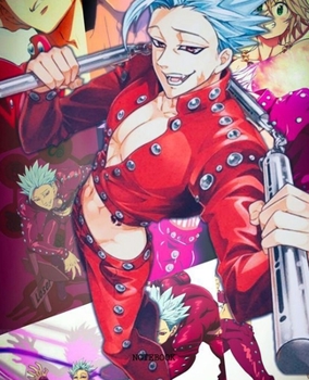Notebook: Anime Seven Deadly Sins Soft Glossy Cover College Ruled Lined Pages Book 7.5 x 9.25 Inches 110 Pages