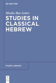 Paperback Studies in Classical Hebrew Book