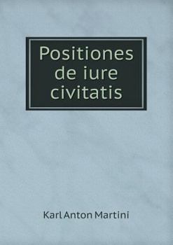 Paperback Positiones de iure civitatis [Latin] Book