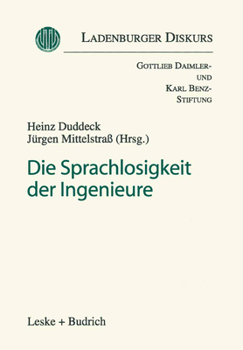Paperback Die Sprachlosigkeit Der Ingenieure [German] Book