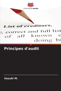 Paperback Principes d'audit [French] Book