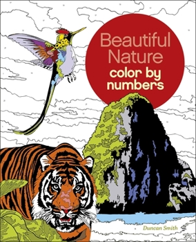Paperback Beautiful Nature Color by Numbers Book